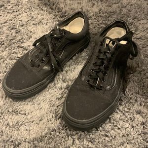 Vans black shoes